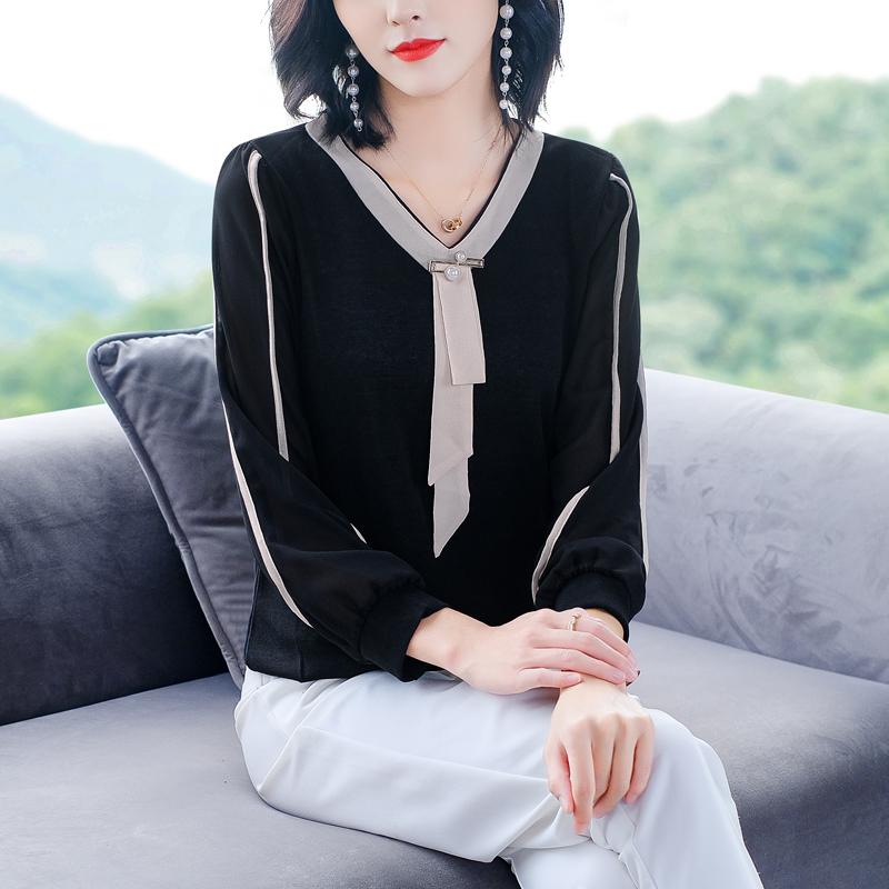 Áo Kiểu Nữ Dài Tay Trung Niên SM62 - Hàng Quảng Châu Cao Cấp